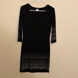 Black dress with bling